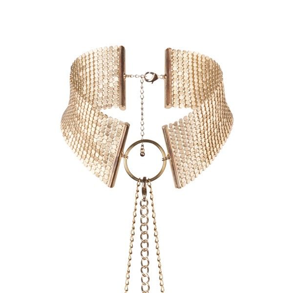 Collare BDSM Girocollo Bijoux Désir Métallique — Rete Dorata