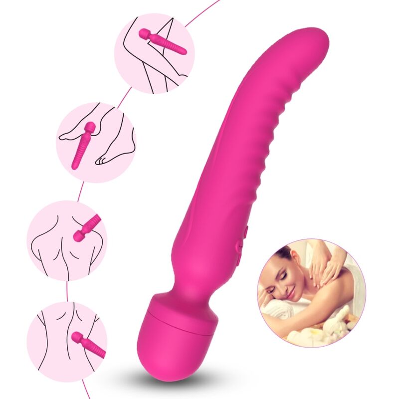 Vibratore Wand con Effetto Calore Armony Mission — Fucsia