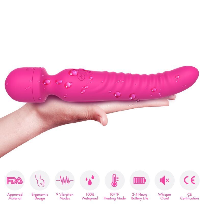 Vibratore Wand con Effetto Calore Armony Mission — Fucsia