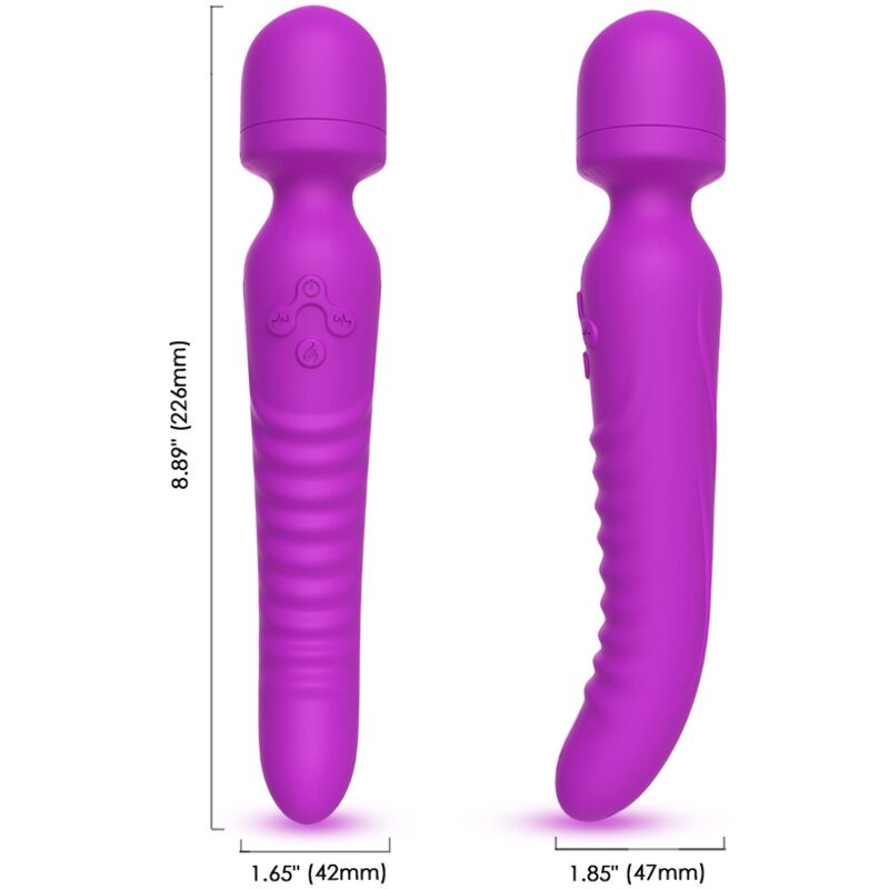 Vibratore Wand con Calore Armony Mission — Silicone, Viola