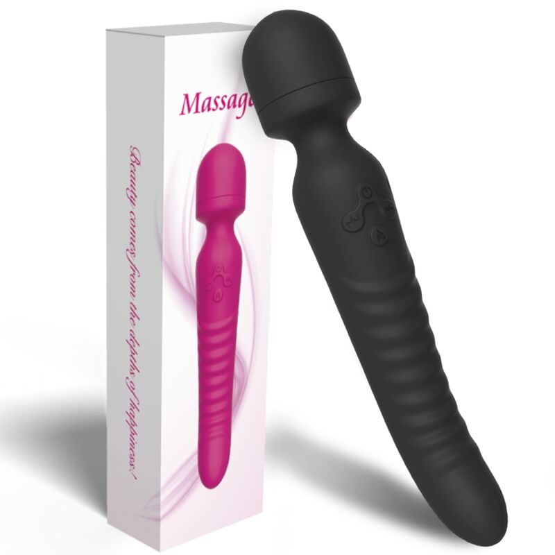 Vibratore Wand con Effetto Calore Armony Mission — Nero