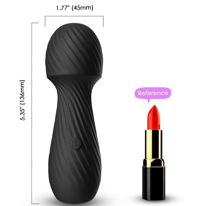 Vibratore Wand Armony Dazzle — Silicone, 9 Modalità, Piccolo