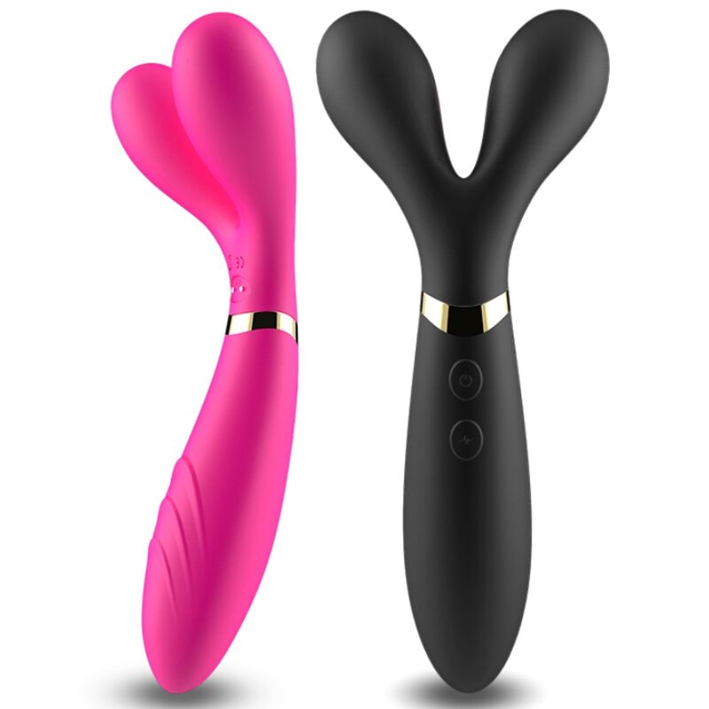 Vibratore Wand Doppia Testa Armony Y-Wand — Silicone, Fucsia