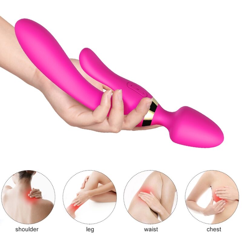 Vibratore Rabbit Armony — Silicone, 18 Modalità, Fucsia