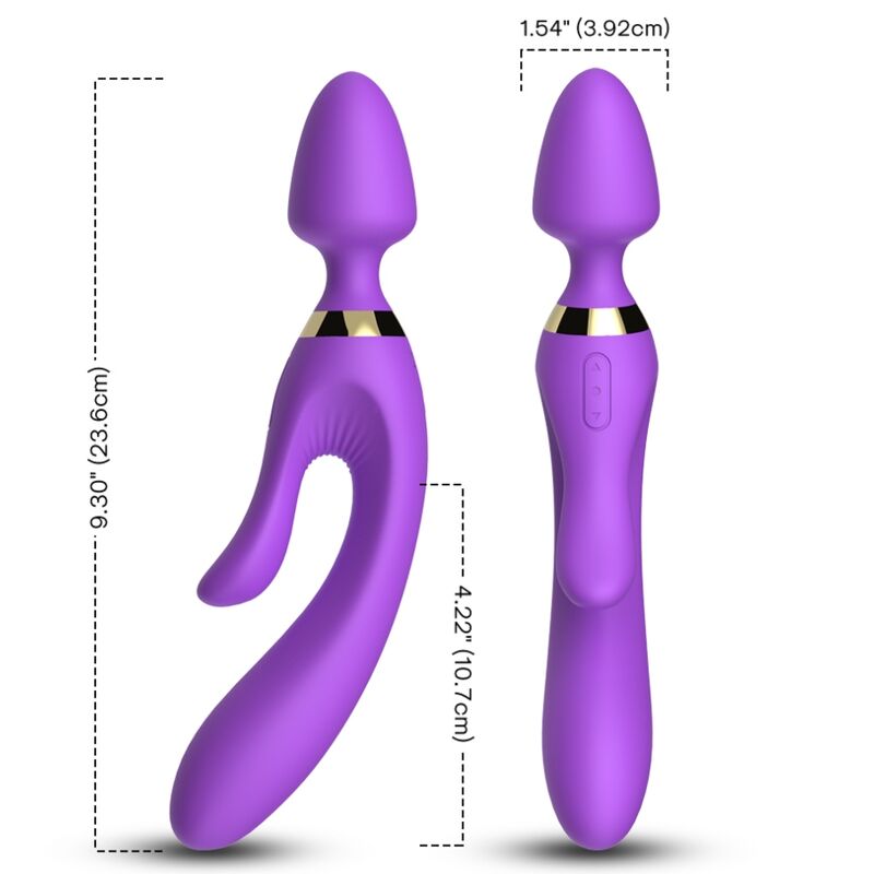 Vibratore Rabbit Armony — Silicone, 9 Modalità, Viola