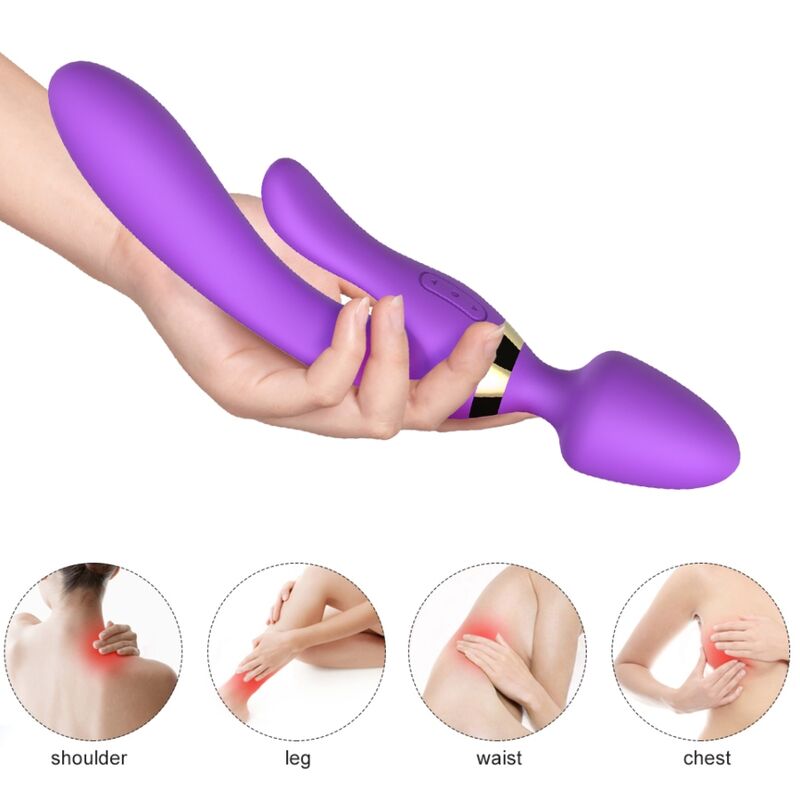 Vibratore Rabbit Armony — Silicone, 9 Modalità, Viola