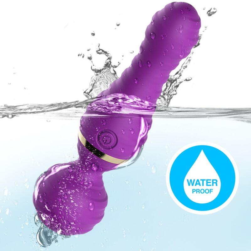 Vibratore Wand Armony Freedo — Silicone, 9 Modalità, Viola