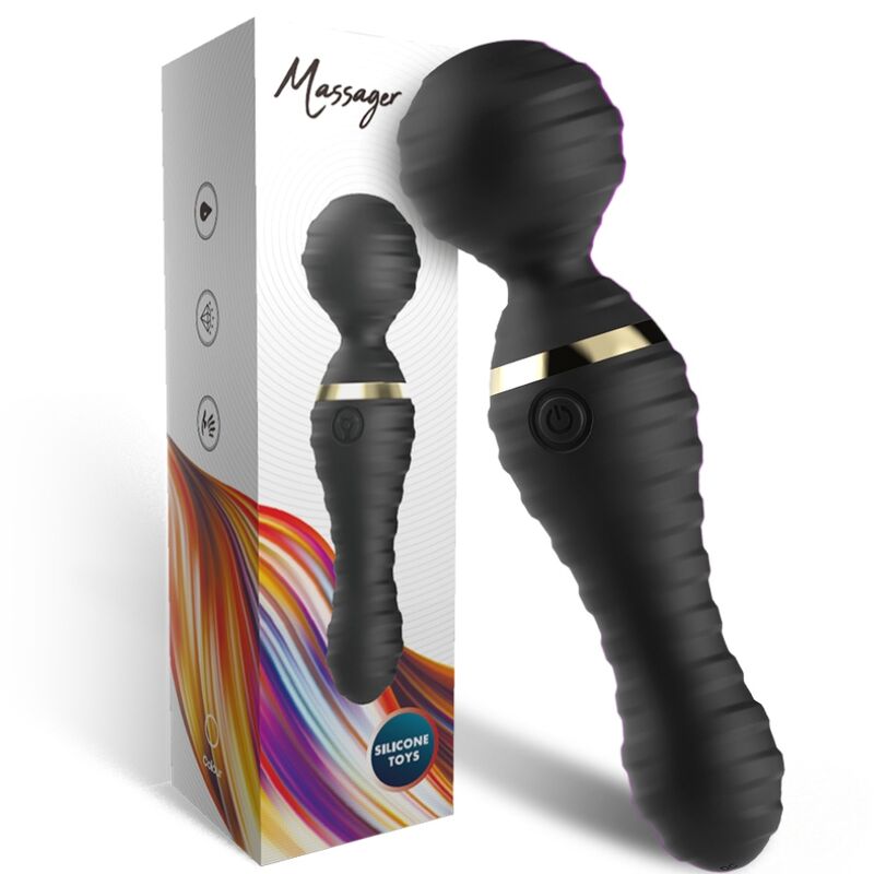 Vibratore Wand Armony Freedo — Silicone, 9 Modalità, Nero