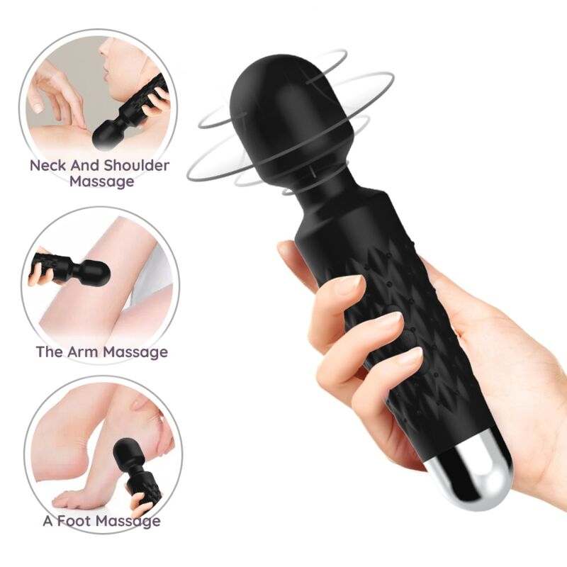 Vibratore Wand Armony Postino — Testa Flessibile, 9 Modalità