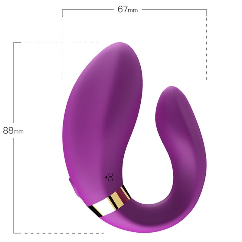 Vibratore di Coppia con Telecomando Armony — 9 Modalità, Viola