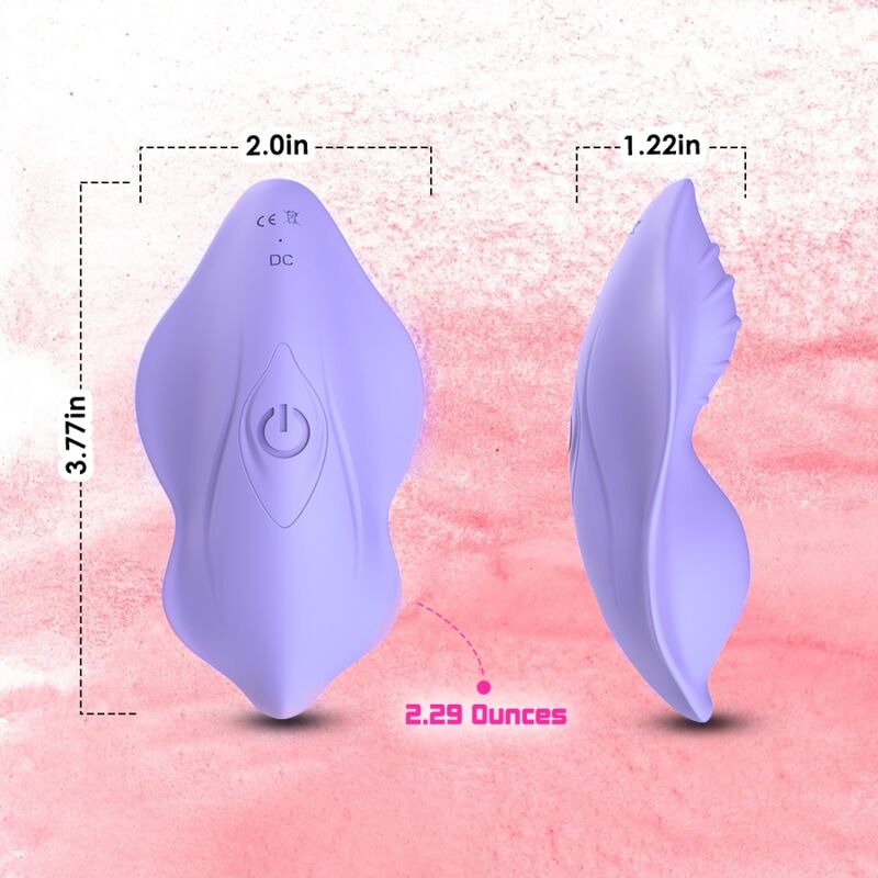 Vibratore Indossabile con Telecomando Armony Whisper — Viola