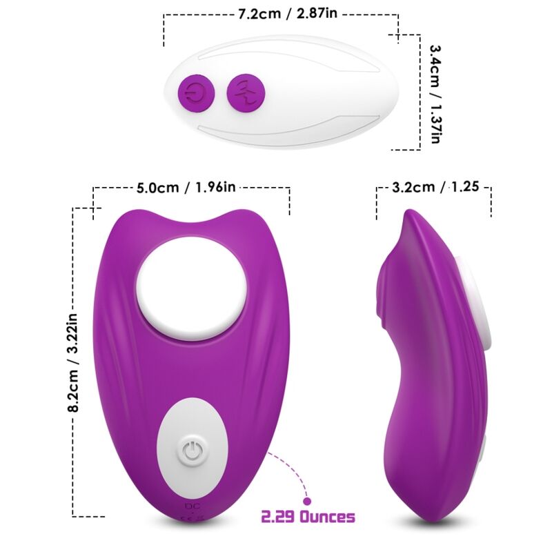 Mutandina Vibrante con Telecomando Armony — Silicone, 9 Modalità