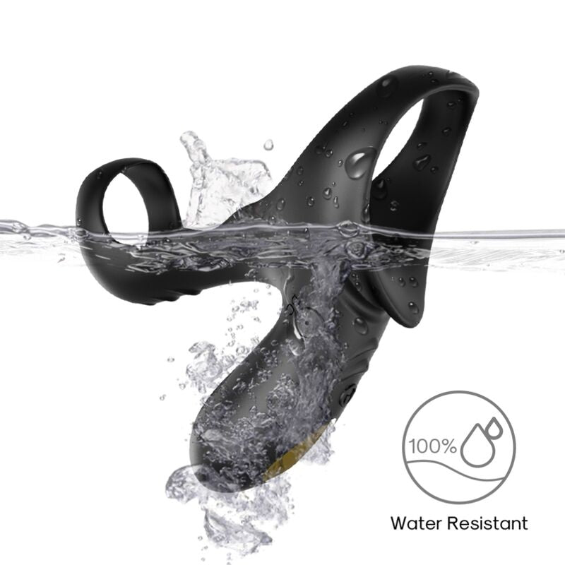 Anello Fallico Vibrante Doppio Armony Ranger — 9 Modalità, Nero