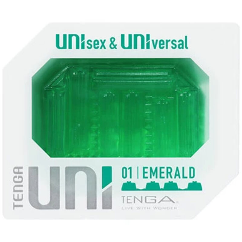 Masturbatore Unisex Tenga Uni Emerald — Ditale in Silicone