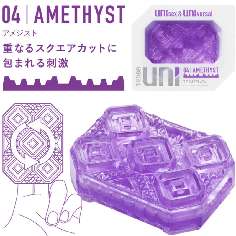 Masturbatore Maschile Tenga Uni Variety Pack — 4 Ditali