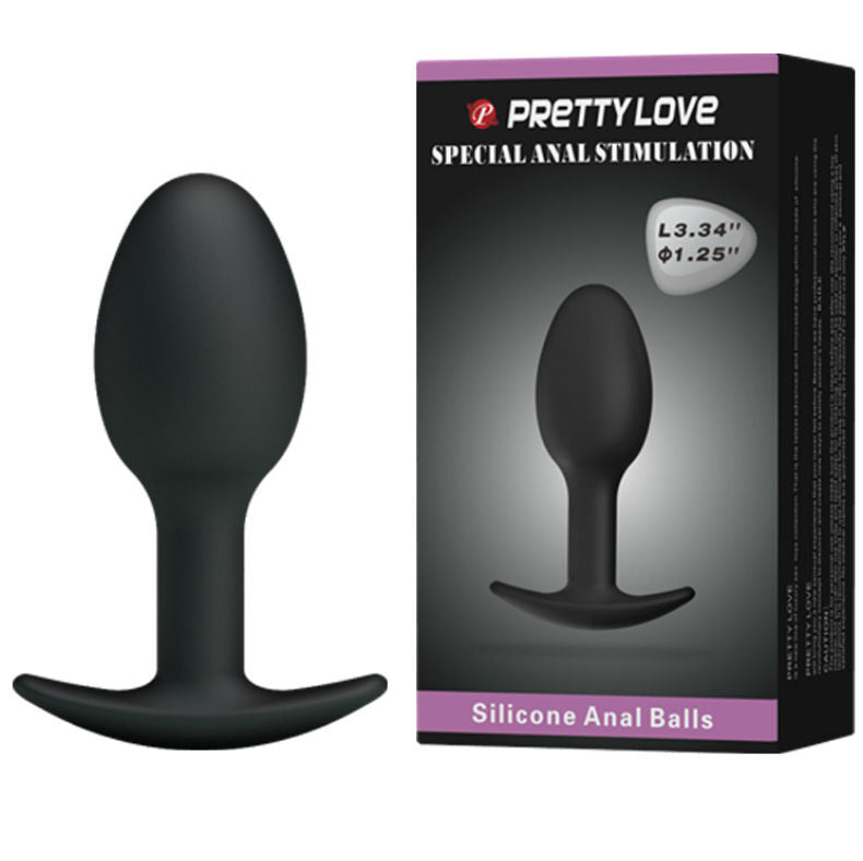 Plug Anale in Silicone Pretty Love — con Sfera Mobile 6.5 cm