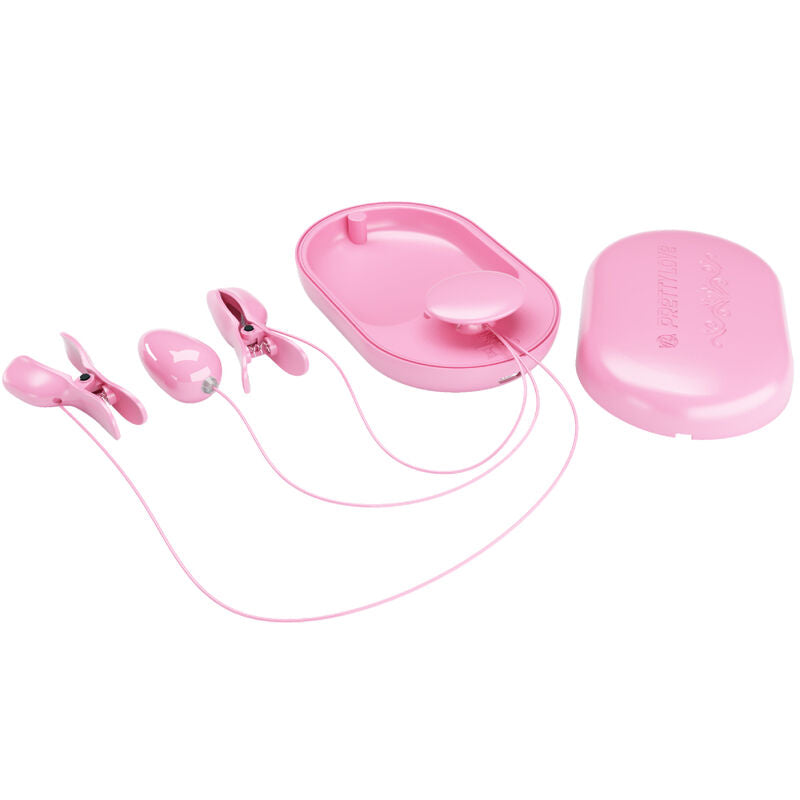 Pinze per Capezzoli Elettrostimolanti Pretty Love Flirtation — Rosa