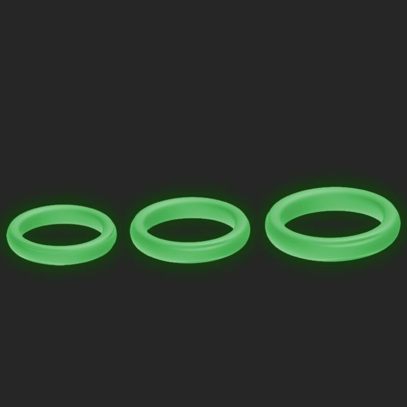Anello Fallico Vibrante Armony — Silicone, Triplo con LED