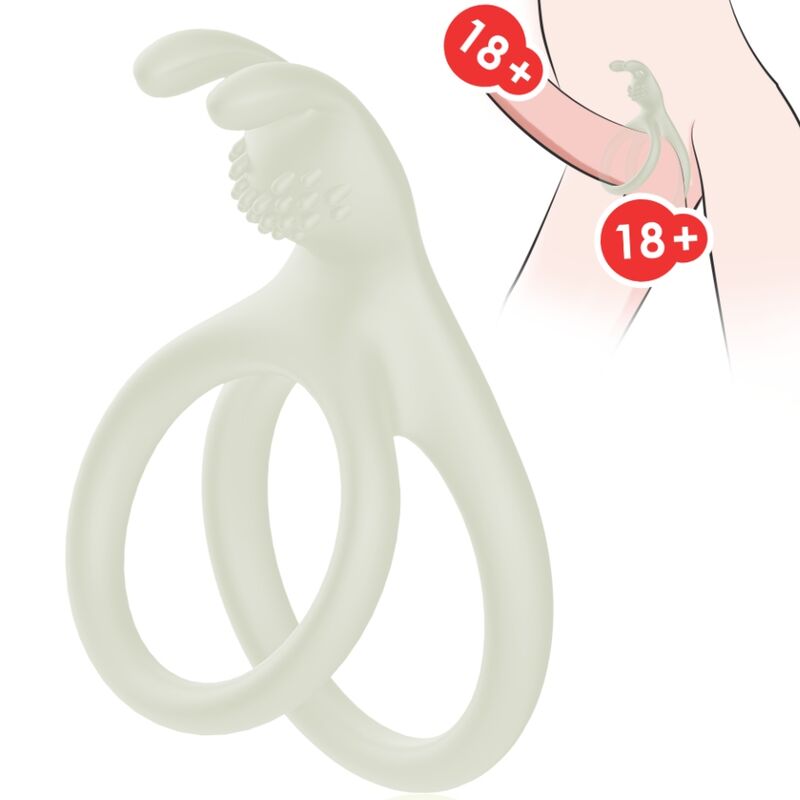 Anello Fallico Vibrante Armony Tensy Double — Rabbit, LED