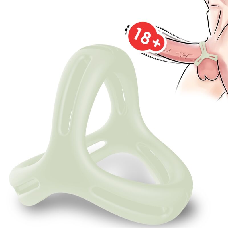 Anello Fallico Vibrante Luminoso Armony X-Ring — Silicone