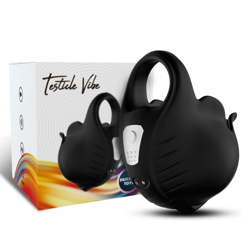 Anello Fallico Vibrante Armony — Silicone, 9 Modalità, Nero