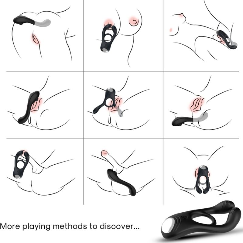 Anello Fallico Vibrante Armony Veyron — Doppio, Telecomando