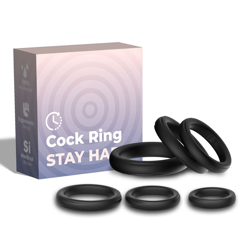 Anello Fallico Armony — Silicone Medicale, Nero