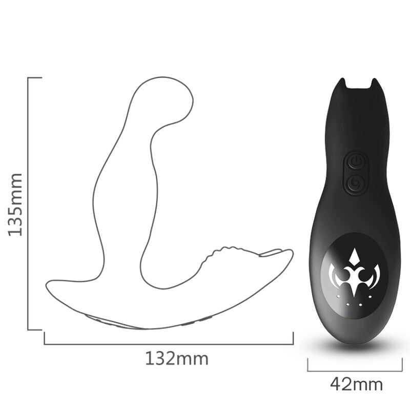 Vibratore Anale Prostatico Rotante Armony Bat King — Telecomando