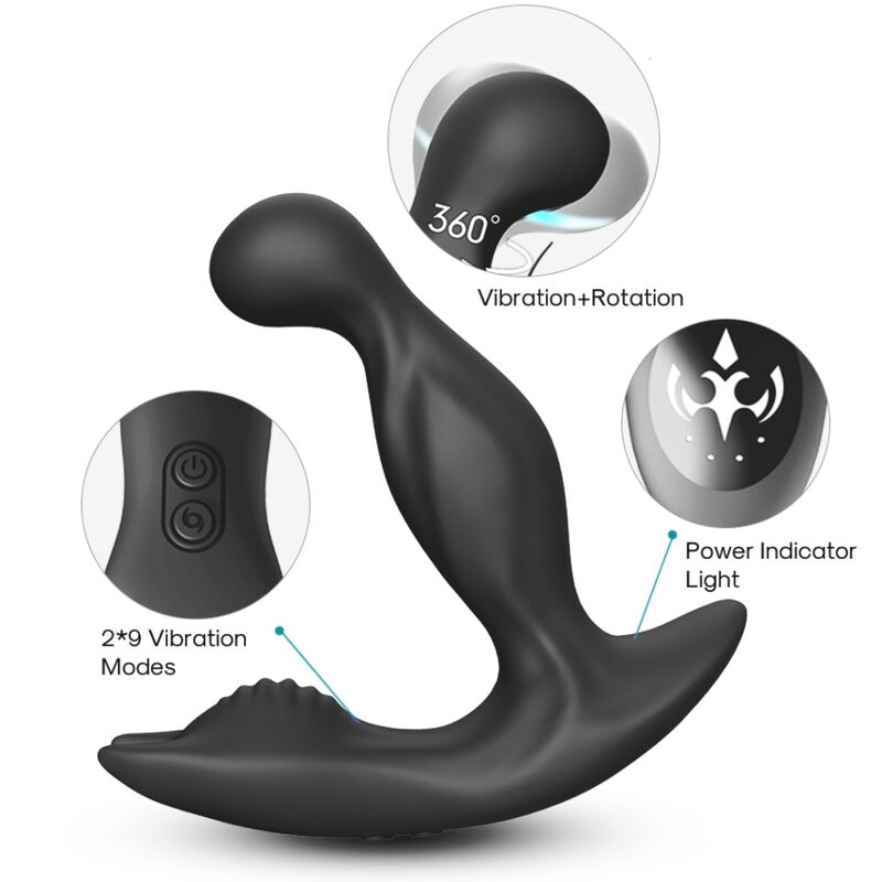 Vibratore Anale Prostatico Rotante Armony Bat King — Telecomando