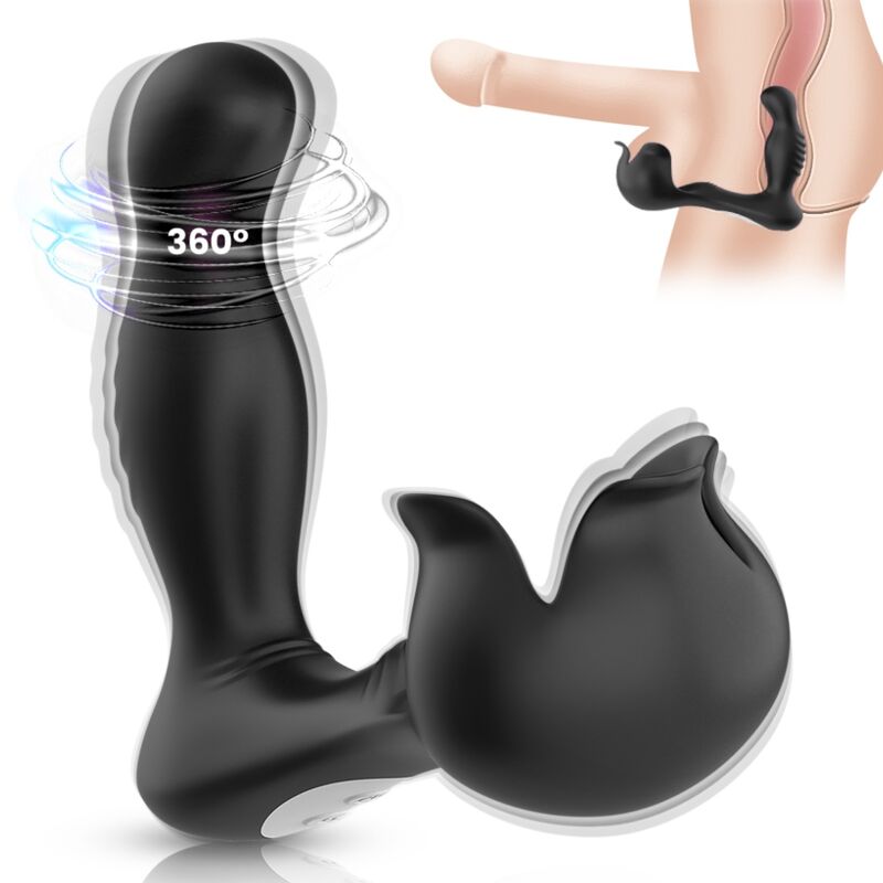 Vibratore Anale Prostatico Armony Surround — Telecomando, Nero
