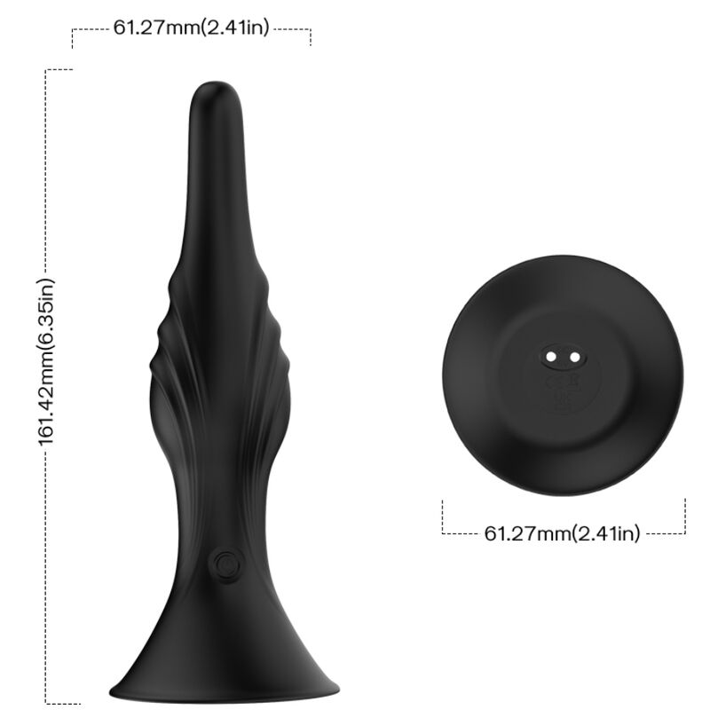 Vibratore e Plug Anale con Telecomando Armony — Silicone
