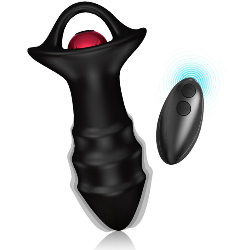 Vibratore con Plug Anale Armony Kylin — Silicone, Telecomando