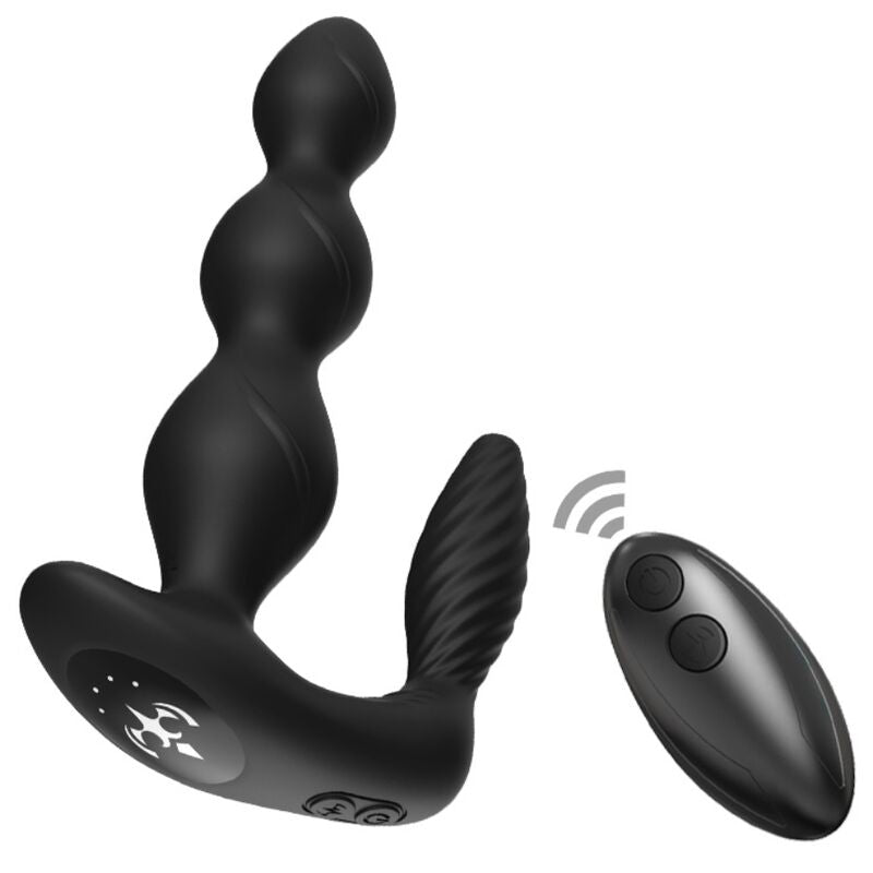 Vibratore con Plug Anale Telecomandato Armony Manfun — Nero