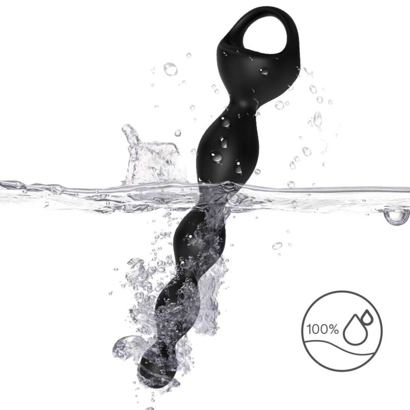 Plug Anale Vibrante Armony Finger — Silicone, Nero