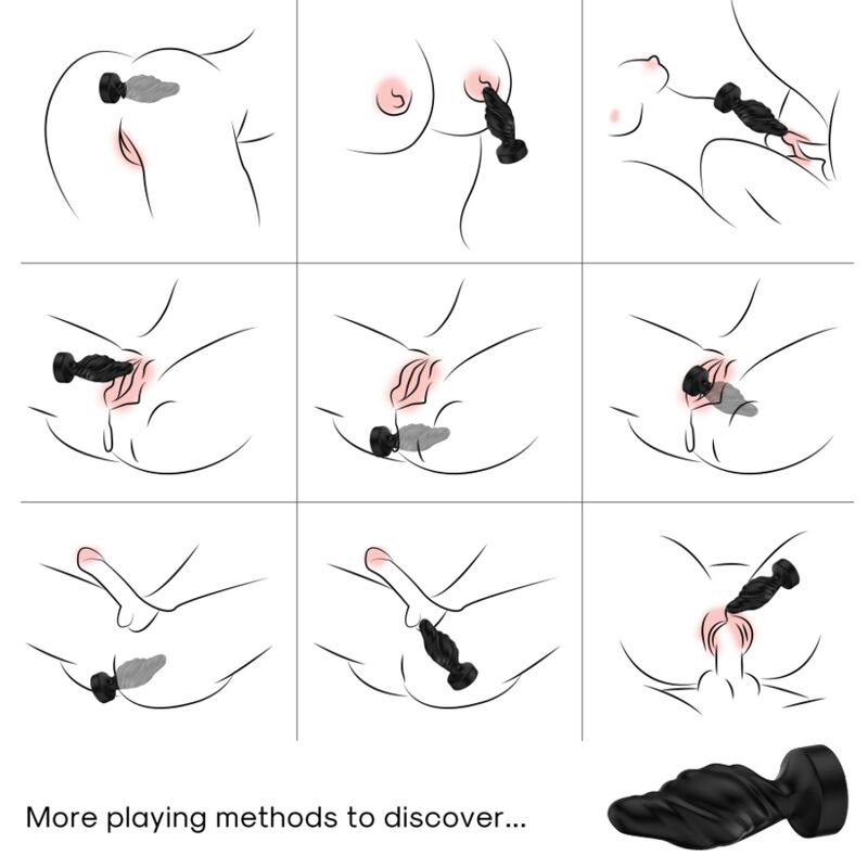 Vibratore e Plug Anale con Telecomando Armony — Silicone