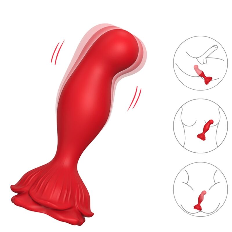 Vibratore con Plug Anale Armony — Silicone, con Telecomando