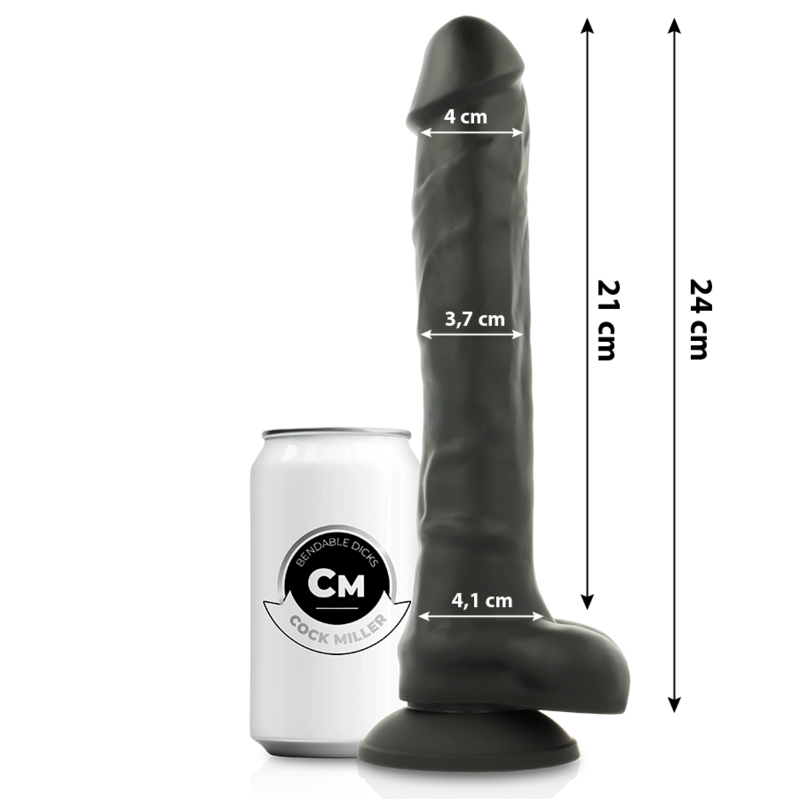 Dildo Realistico Articolabile Cock Miller Cocksil — 24 cm
