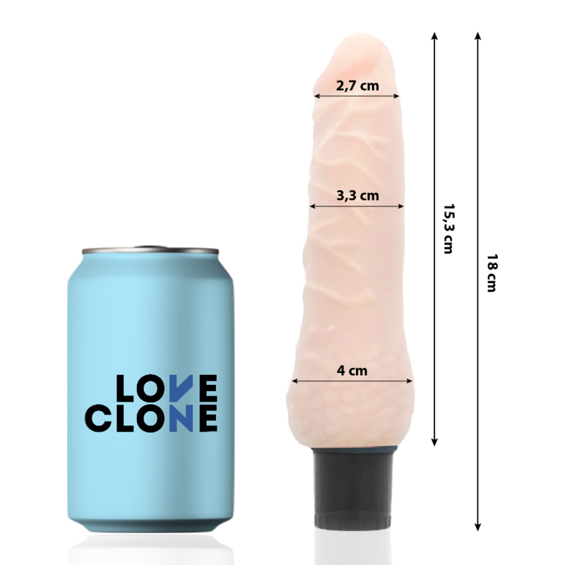 Vibratore Realistico Autolubrificante Loveclone Sven — 18,5 cm