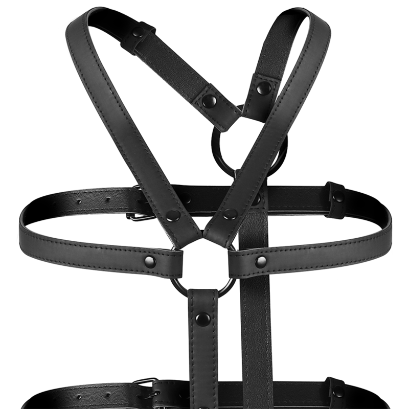 Imbracatura BDSM Torso e Braccia Fetish Submissive — Pelle Vegana