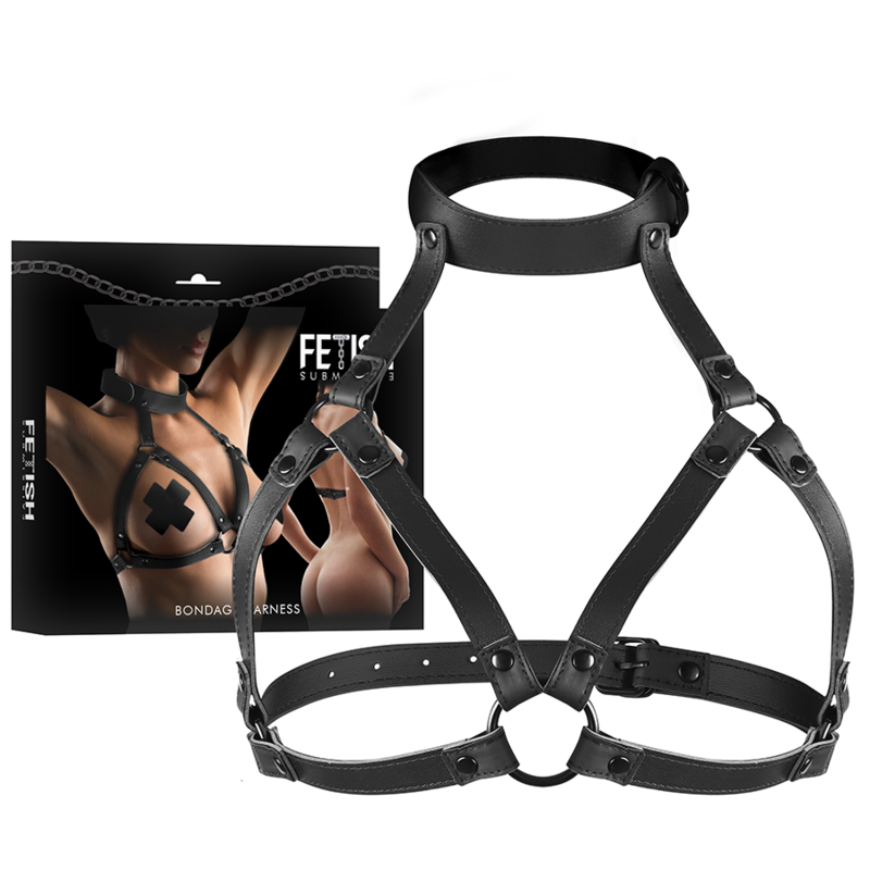 Imbracatura Torace BDSM Fetish Submissive — Pelle Vegana