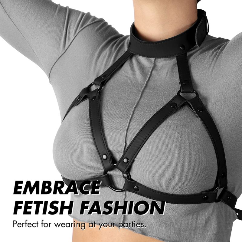 Imbracatura Torace BDSM Fetish Submissive — Pelle Vegana