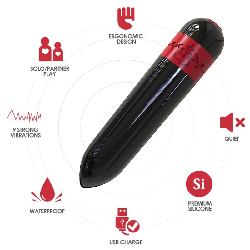 Uovo Vibrante Armony Rocket — 9 Modalità, Silicone