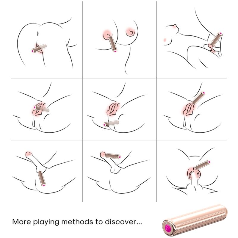 Vibratore Bullet con Telecomando Armony — 9 Modalità, 8.8 cm