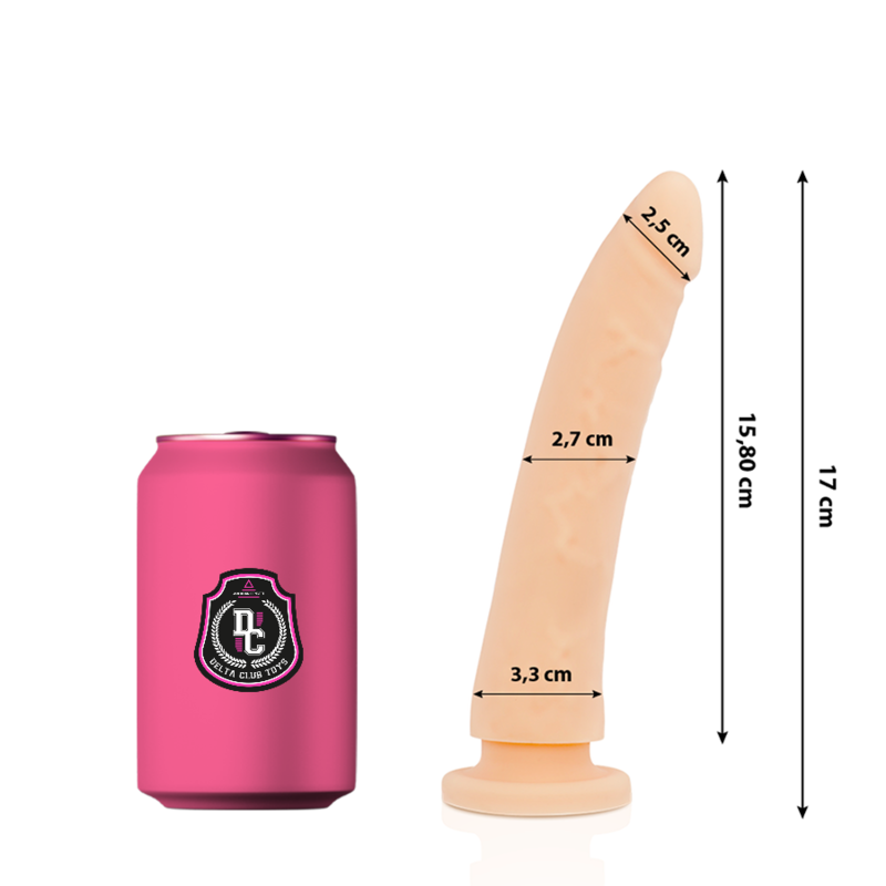 Dildo Realistico in Silicone Medicale Delta Club — 17 cm