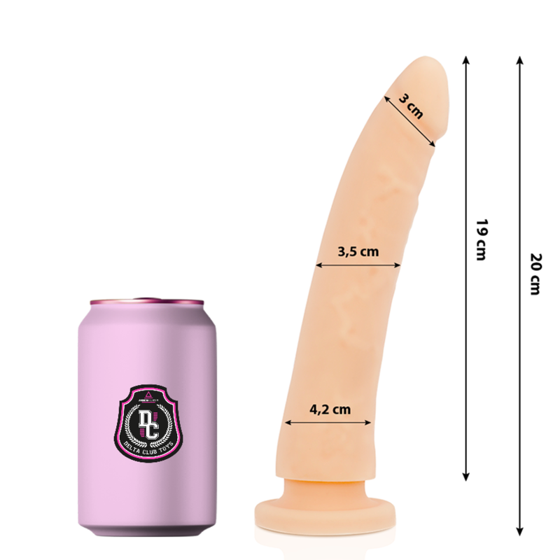 Dildo Realistico in Silicone Medicale Delta Club — 20 cm
