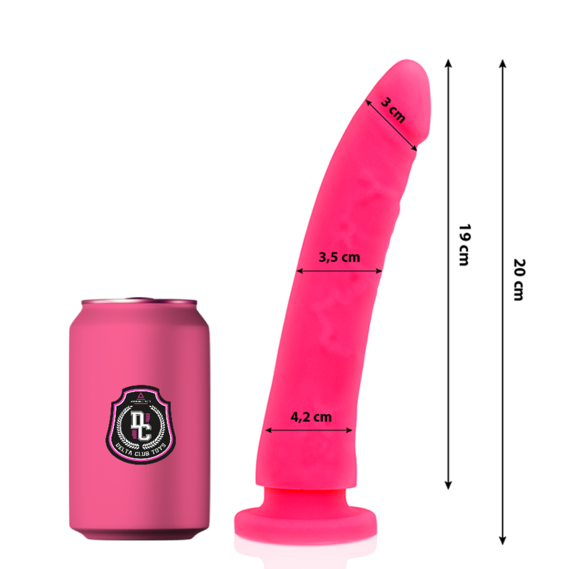 Dildo in Silicone Medicale Delta Club — 20 cm, Rosa