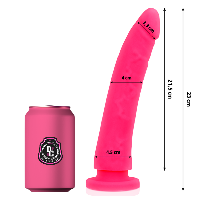 Dildo in Silicone Medicale Delta Club — 23 cm, Rosa