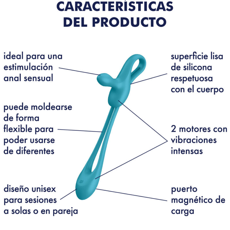 Plug Anale Vibrante Flessibile Satisfyer Plug & Play 1