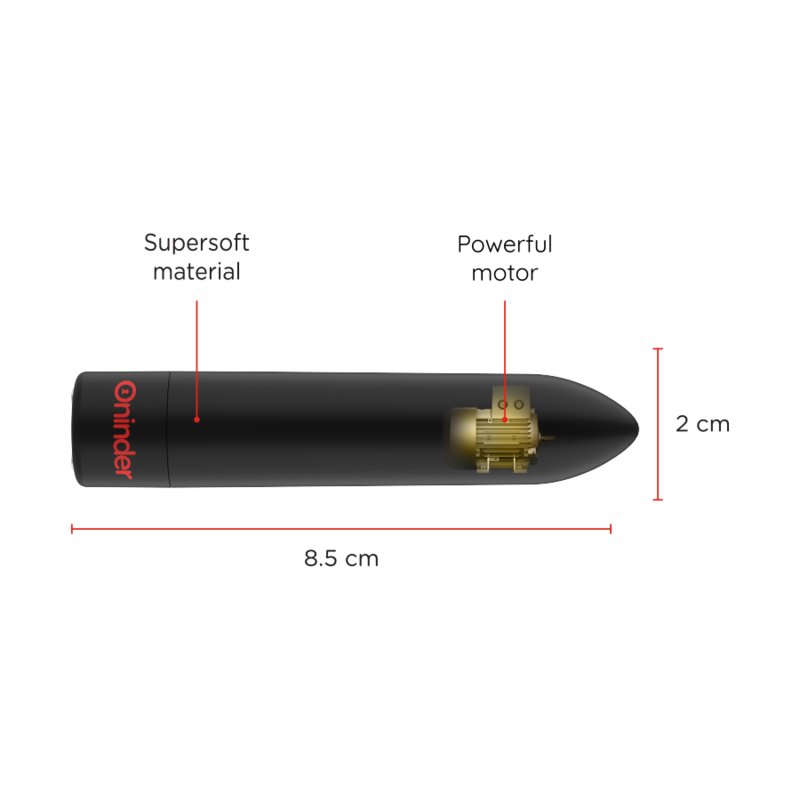 Vibratore Bullet Oninder Berlin — 9 Modalità, 8,5 cm