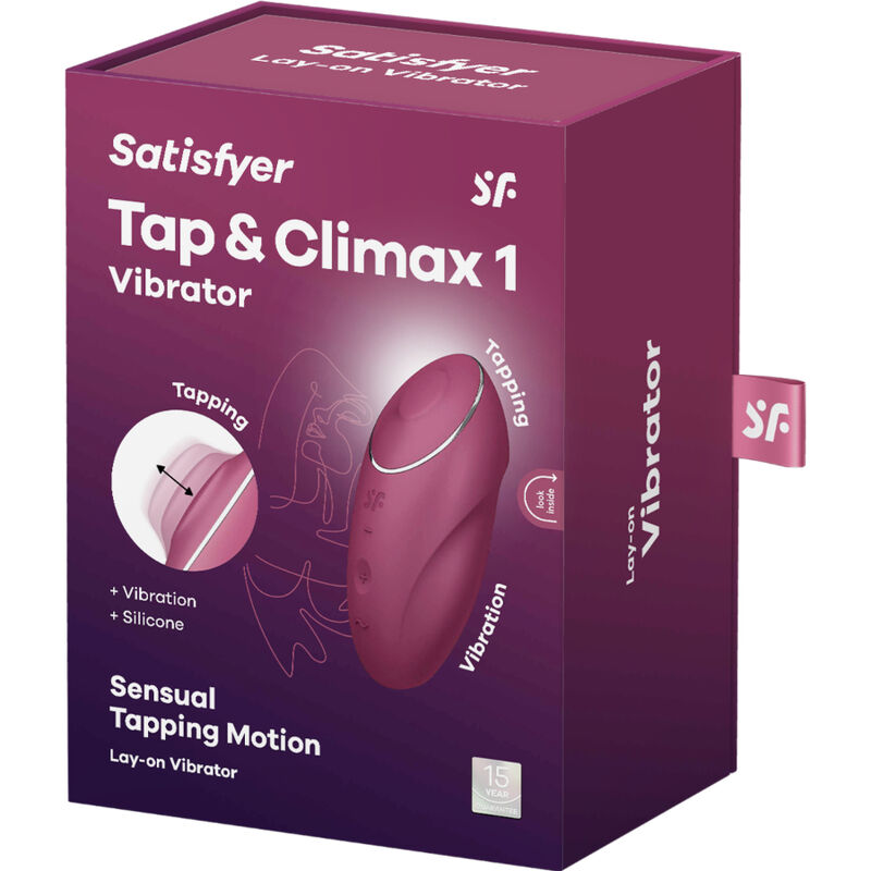 Vibratore Clitoride Lay-On Satisfyer Tap & Climax 1 — Rosso